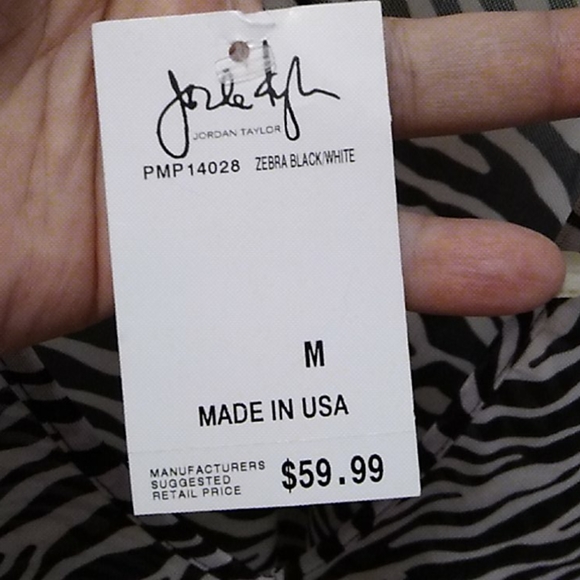 Nwt Black Zebra Coverup - Picture 6 of 6